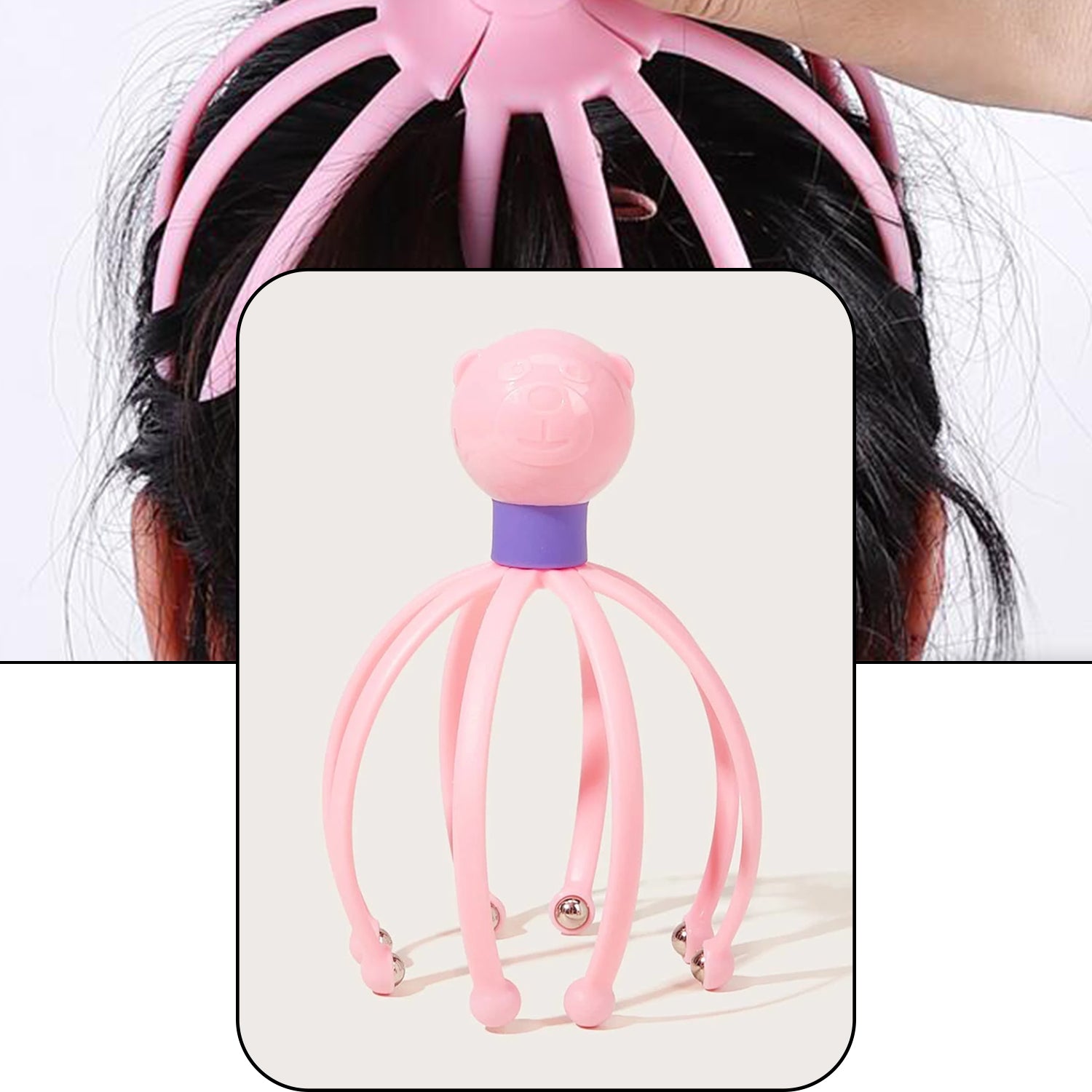6098 Octopus Stress Relief Therapeutic  Scalp Massager 6098 Octopus Stress Relief Therapeutic  Scalp Massager
